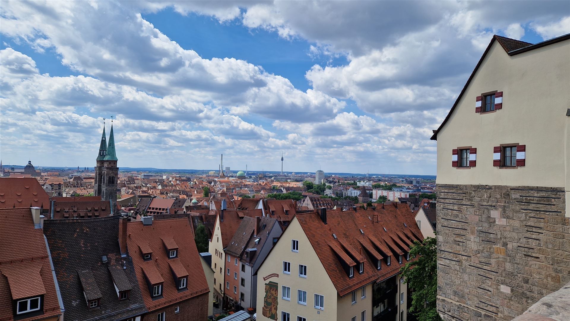 Blick auf Nürnberg