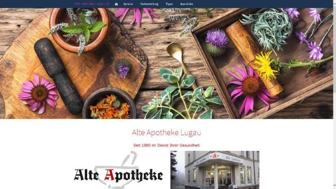frankencom Webdesign Apotheke in Lugau