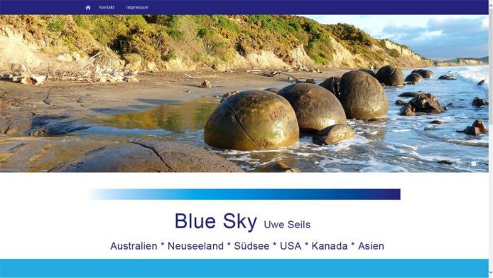 frankencom Webdesign Blue Sky Reiseagentur Berlin