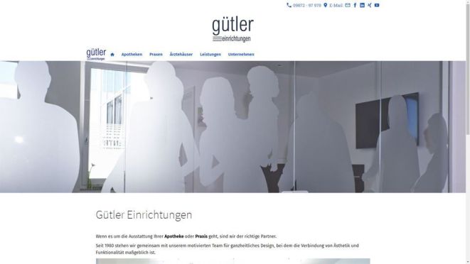 frankencom Webdesign Gütler Einrichtungen